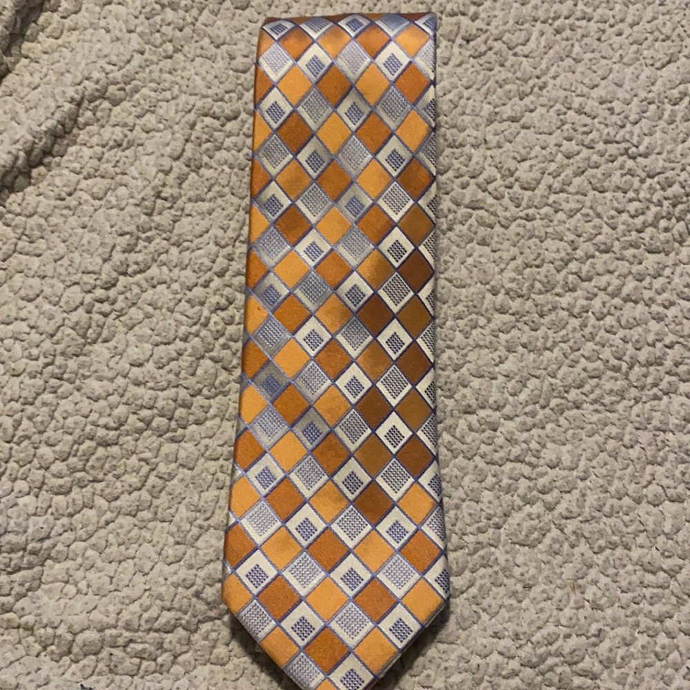 Michael Kors Orange and Blue tie